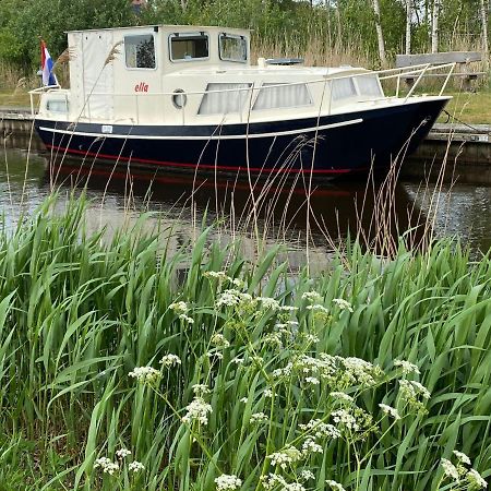 Boat Ella - Kamperen Op Het Water -Niet Om Mee Te Varen -Read Host Profile-Lees Hostprofiel Jutrijp Kültér fotó